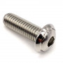 A4 Stainless Steel Button Head  Bolt M5 x (0.80mm) x 15mm - DIN 7380