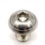 A4 Stainless Steel Button Head  Bolt M8 x (1.25mm) x 12mm - DIN 7380