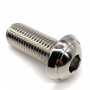 A4 Stainless Steel Button Head  Bolt M10 x (1.25mm) x 25mm - DIN 7380