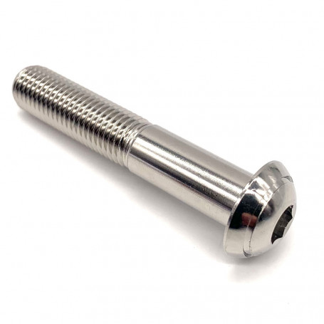 A4 Stainless Steel Button Head  Bolt M10 x (1.25mm) x 55mm - DIN 7380